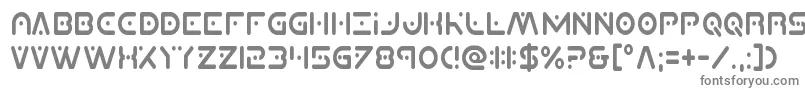 フォントPlanetxcompactcond – 白い背景に灰色の文字