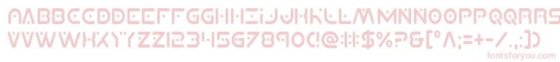 Planetxcompactcond-fontti – vaaleanpunaiset fontit valkoisella taustalla