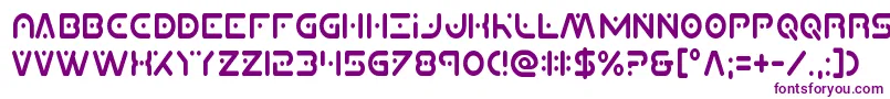 Planetxcompactcond-Schriftart – Violette Schriften auf weißem Hintergrund