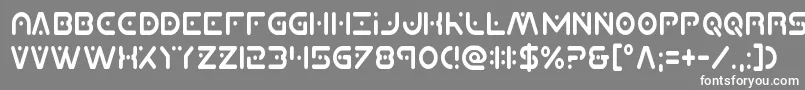 Planetxcompactcond-fontti – valkoiset fontit harmaalla taustalla