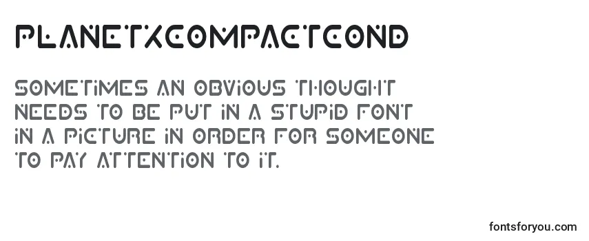 Planetxcompactcond Font