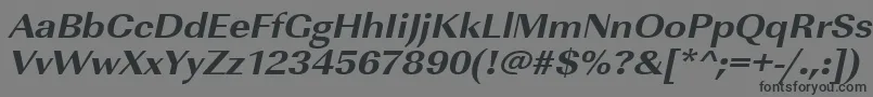 Saiba mais sobre a fonte UrwimperialtextbolextwidOblique Fonte UrwimperialtextbolextwidOblique – fontes pretas em um fundo cinza
