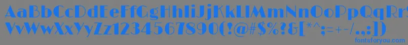 LimelightRegular Font – Blue Fonts on Gray Background