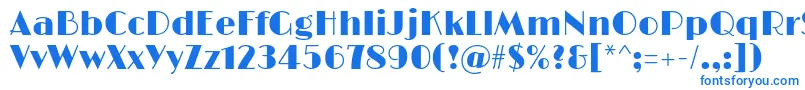 LimelightRegular-fontti – siniset fontit valkoisella taustalla