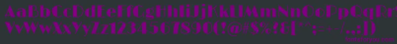 LimelightRegular Font – Purple Fonts on Black Background