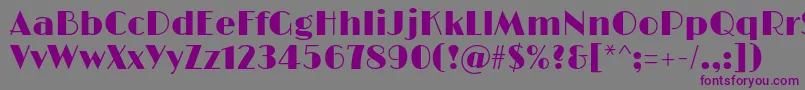 LimelightRegular Font – Purple Fonts on Gray Background