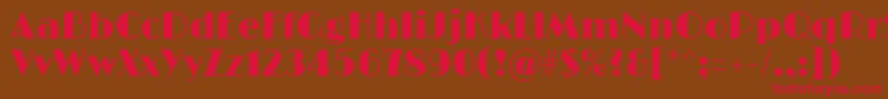 LimelightRegular Font – Red Fonts on Brown Background