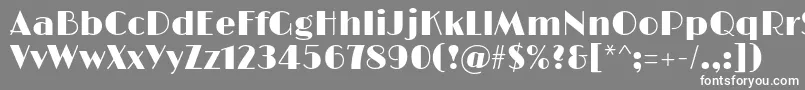 LimelightRegular Font – White Fonts on Gray Background