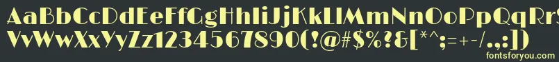 LimelightRegular Font – Yellow Fonts on Black Background