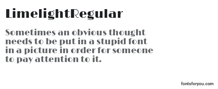 Review of the LimelightRegular Font