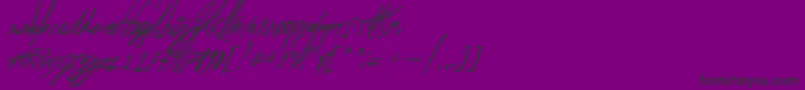 Шрифт AGlitchInTime – чёрные шрифты на фиолетовом фоне