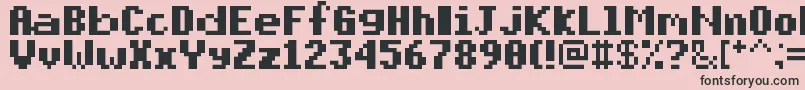 Шрифт PixelmixBold – чёрные шрифты на розовом фоне