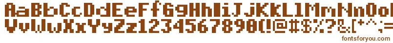 PixelmixBold Font – Brown Fonts on White Background