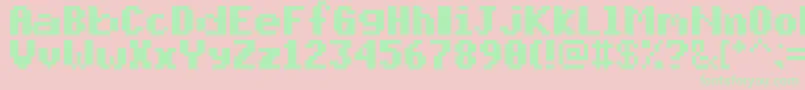 fuente PixelmixBold – Fuentes Verdes Sobre Fondo Rosa