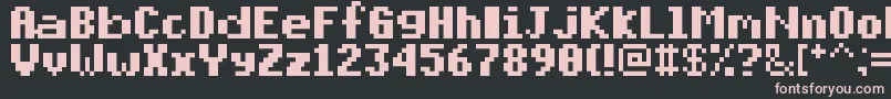 PixelmixBold Font – Pink Fonts on Black Background