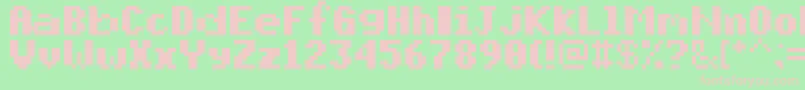 PixelmixBold Font – Pink Fonts on Green Background