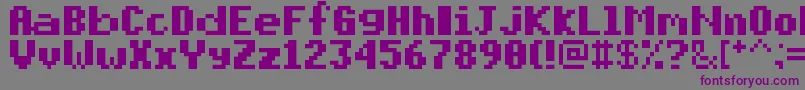 PixelmixBold Font – Purple Fonts on Gray Background