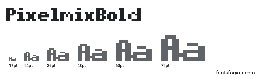 Größen der Schriftart PixelmixBold