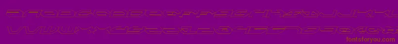 Taskforceoi Font – Brown Fonts on Purple Background