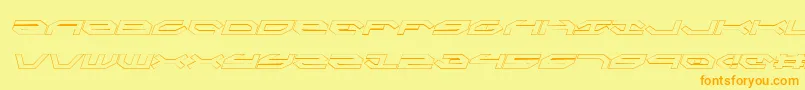 Taskforceoi Font – Orange Fonts on Yellow Background