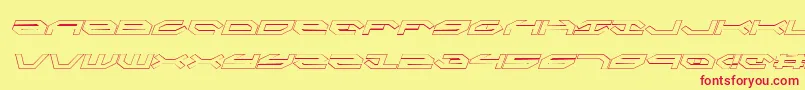 Taskforceoi Font – Red Fonts on Yellow Background