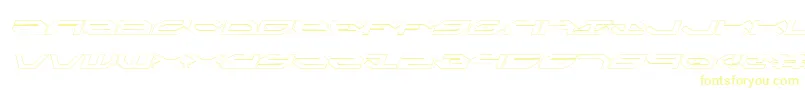 Taskforceoi-Schriftart – Gelbe Schriften auf weißem Hintergrund
