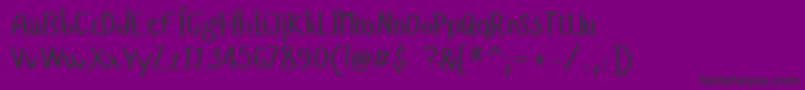 Weitere Informationen zur Hangyaboly-Schriftart Hangyaboly-Schriftart – Schwarze Schriften auf violettem Hintergrund