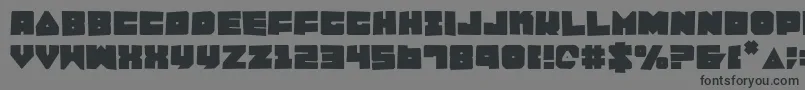 Lobotommyrou Font – Black Fonts on Gray Background