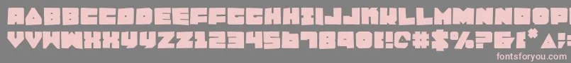 Lobotommyrou Font – Pink Fonts on Gray Background