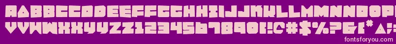 Lobotommyrou Font – Pink Fonts on Purple Background