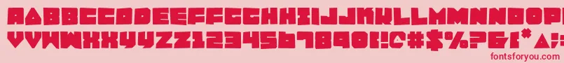 Lobotommyrou Font – Red Fonts on Pink Background