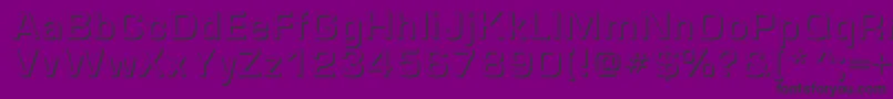 Europeshadowc Font – Black Fonts on Purple Background