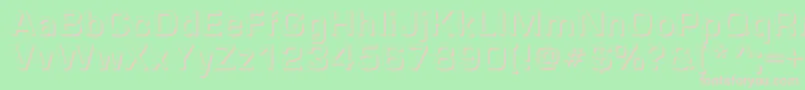 Europeshadowc Font – Pink Fonts on Green Background