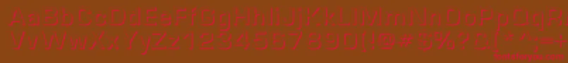 Europeshadowc Font – Red Fonts on Brown Background