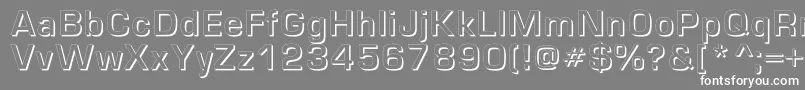 Europeshadowc Font – White Fonts on Gray Background
