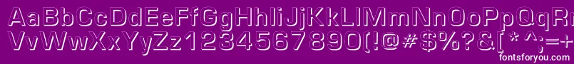 Europeshadowc Font – White Fonts on Purple Background