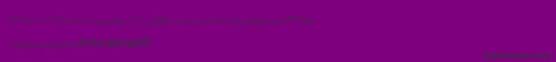 Fonte Pulsian – fontes pretas em um fundo violeta