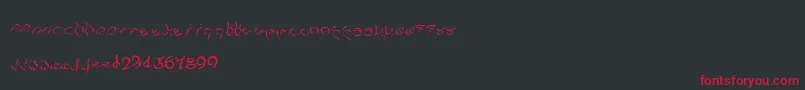 Pulsian Font – Red Fonts on Black Background