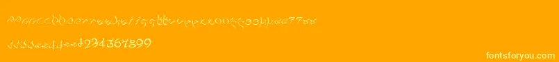 More about Pulsian Font Pulsian Font – Yellow Fonts on Orange Background