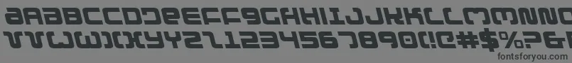 Exedoreleft-Schriftart – Schwarze Schriften auf grauem Hintergrund