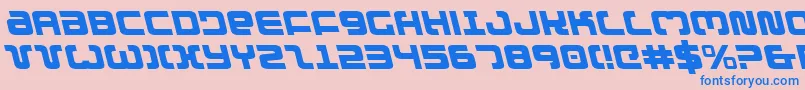 Exedoreleft Font – Blue Fonts on Pink Background