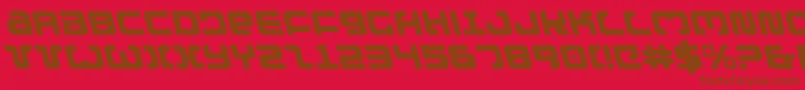Exedoreleft Font – Brown Fonts on Red Background