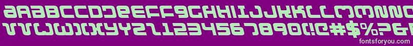 Exedoreleft Font – Green Fonts on Purple Background