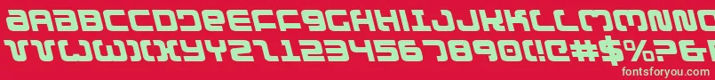 Exedoreleft Font – Green Fonts on Red Background