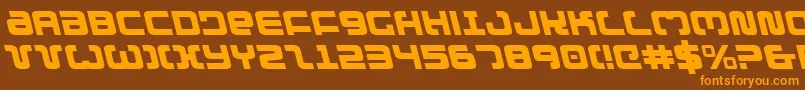 Exedoreleft Font – Orange Fonts on Brown Background