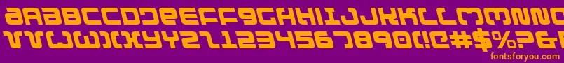 Exedoreleft Font – Orange Fonts on Purple Background