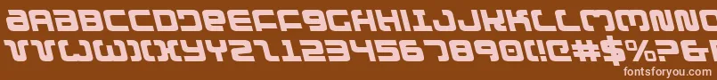 Exedoreleft Font – Pink Fonts on Brown Background