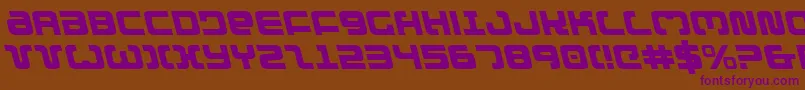 Exedoreleft Font – Purple Fonts on Brown Background