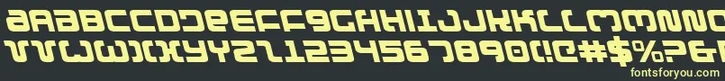 Exedoreleft Font – Yellow Fonts on Black Background