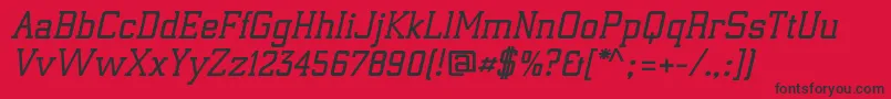 ElectrumadfexpSemiboldoblique Font – Black Fonts on Red Background